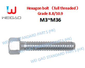 Hexagon bolt (fully threaded)